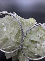 Außergewöhnliche 18Karat Weißgold Ohrringe mit 286 Brillanten