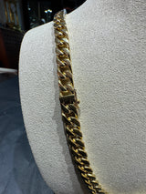 Panzerkette in 18 Karat Gelbgold – 103 Gramm mit zeitloser Struktur