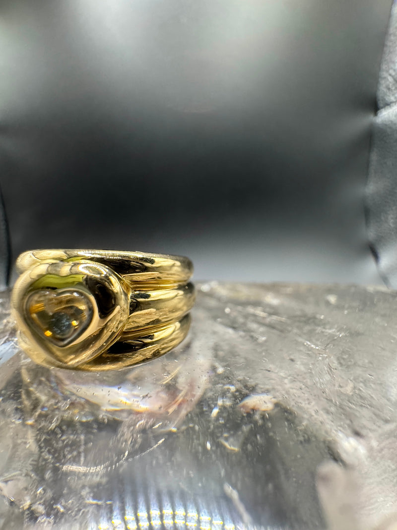 Chopard Happy Diamond Ring in 18 Karat strahlendem Gelbgold