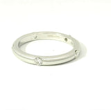 Zeitloser Adolfo Courrier Ring in 18 Karat Weißgold mit Brillanten - Eterno