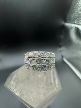 Vintage-Cocktailring in 14 Karat Weißgold mit 1,47 ct hochfeinen Brillanten