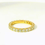 Zeitloser Memory Ring in 14 Karat Gelbgold mit feinen Brillanten