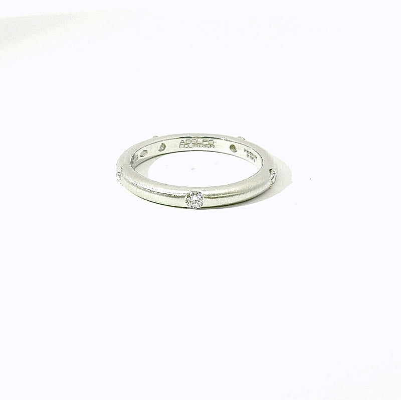 Zeitloser Adolfo Courrier Ring in 18 Karat Weißgold mit Brillanten - Eterno