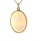 Eleganter Anhänger in 14 Karat Gelbgold mit Opal