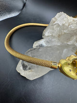 Dominantes Collier in 18 Karat (750) Gelbgold mit Brillanten