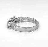 Edler Halbmemory Ring in 18 Karat Weißgold mit hochfeinen Brillanten