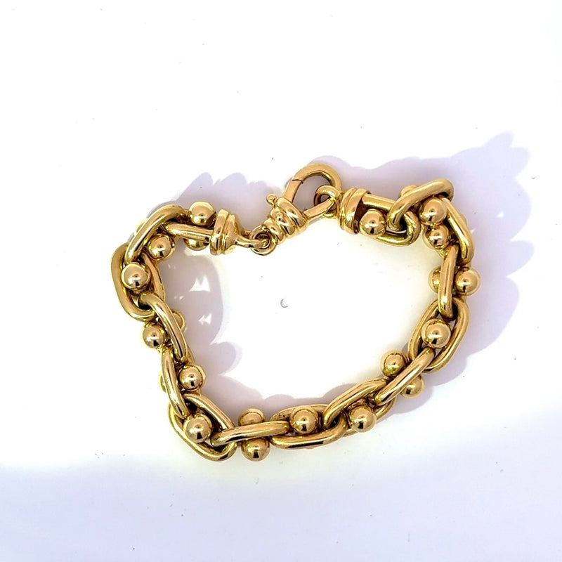 Ausgefallenes Armband in 18 Karat (750) strahlendem Gelbgold