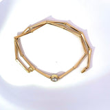 Seltenes Vintage-Collier in 18 Karat Gelbgold mit 1,07 Karat Brillant