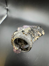 Edler Ring in 18 Karat (750) Weißgold mit Brillanten & Fancy Brillanten