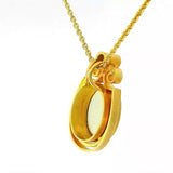 Besonderer Anhänger in 18 Karat Gelbgold mit Brillant & Opaldublette