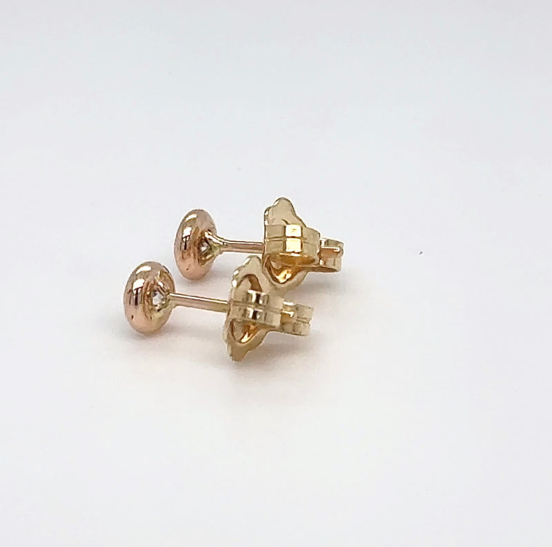 Zeitlose Brillant Stecker in 18 Karat (750) Roségold