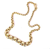 Leuchtendes Erbsencollier in 8 Karat Gelbgold mit schönem Verlauf
