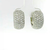 Eindrucksvolle Kreolen in 18 Karat Weißgold – Pavé mit Brillanten