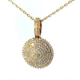 Besonderer Vintage-Anhänger in 9 Karat (375) Gold mit Diamanten