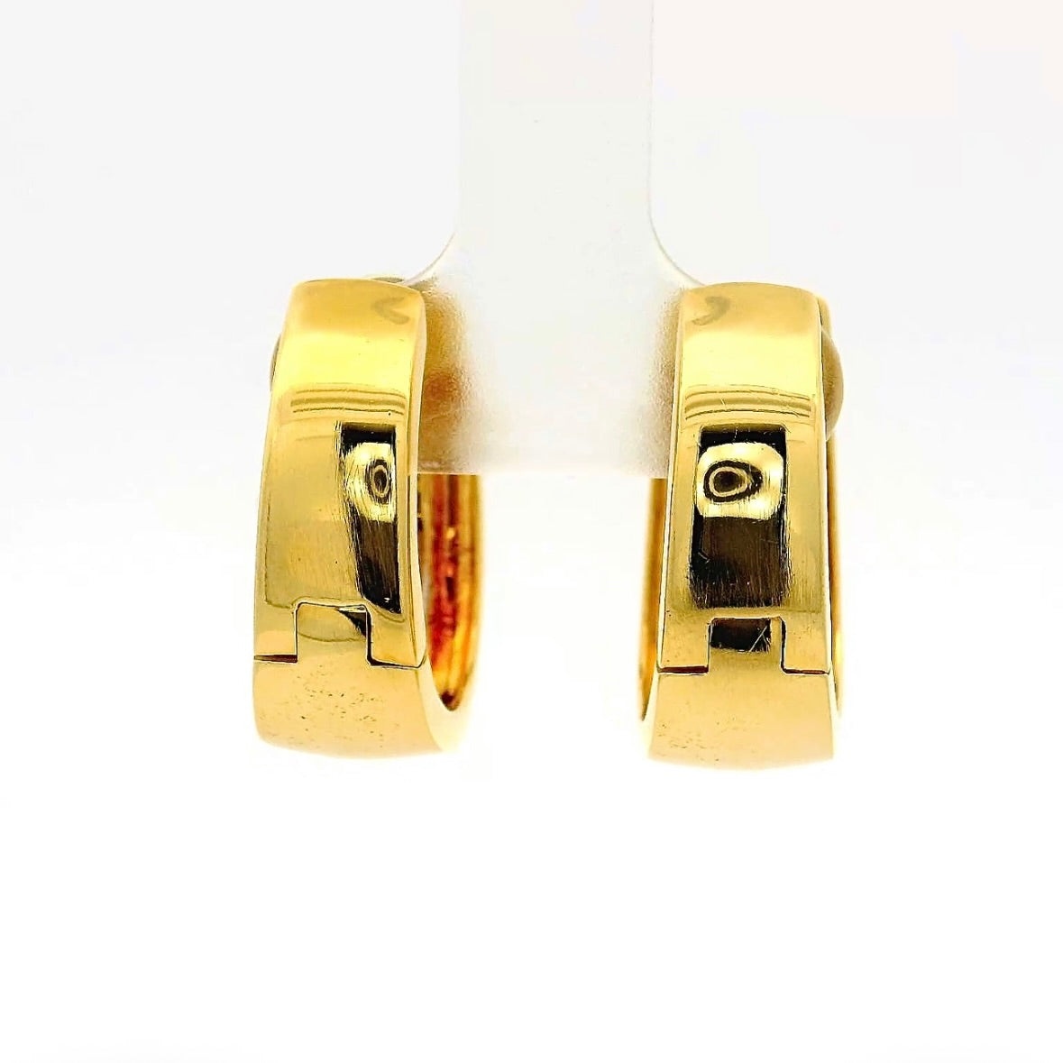 Edle Kreolen in 18 Karat Gold – handgefertigt mit hochfeinen Brillanten