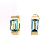 Elegante Ohrringe in 14 Karat Gelbgold mit leuchtenden Topasen