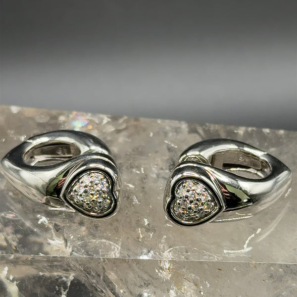 Original Piaget earrings in 18k with brilliants