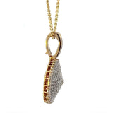 Besonderer Vintage-Anhänger in 9 Karat (375) Gold mit Diamanten