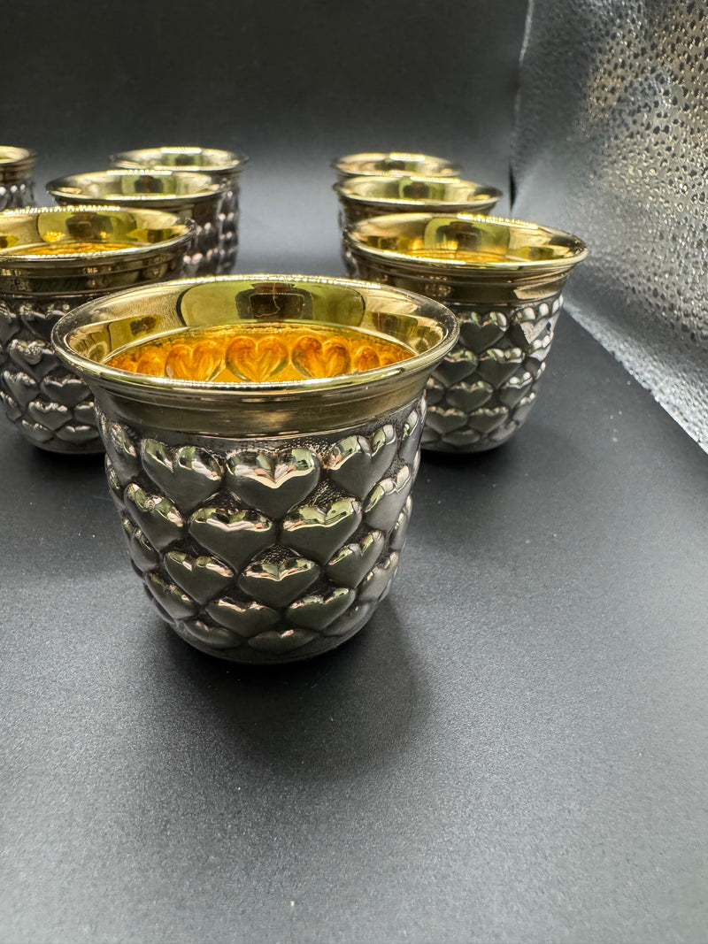 Augsburger „Herzchen“-Becher aus 925er Sterlingsilber