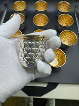 Augsburger „Herzchen“-Becher aus 925er Sterlingsilber