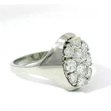 Zeitloser Ring in 14 Karat Weißgold mit feinen Brillanten