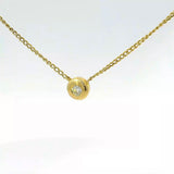 Zeitloses Collier in 18 Karat (750) Gelbgold mit Brillant von Christ