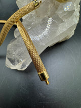 Dominantes Collier in 18 Karat (750) Gelbgold mit Brillanten