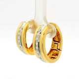 Edle Kreolen in 18 Karat Gold – handgefertigt mit hochfeinen Brillanten