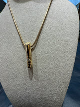 Elegantes Collier in 14 Karat (585) Gelbgold mit Brillant