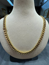 Panzerkette in 18 Karat Gelbgold – 103 Gramm mit zeitloser Struktur