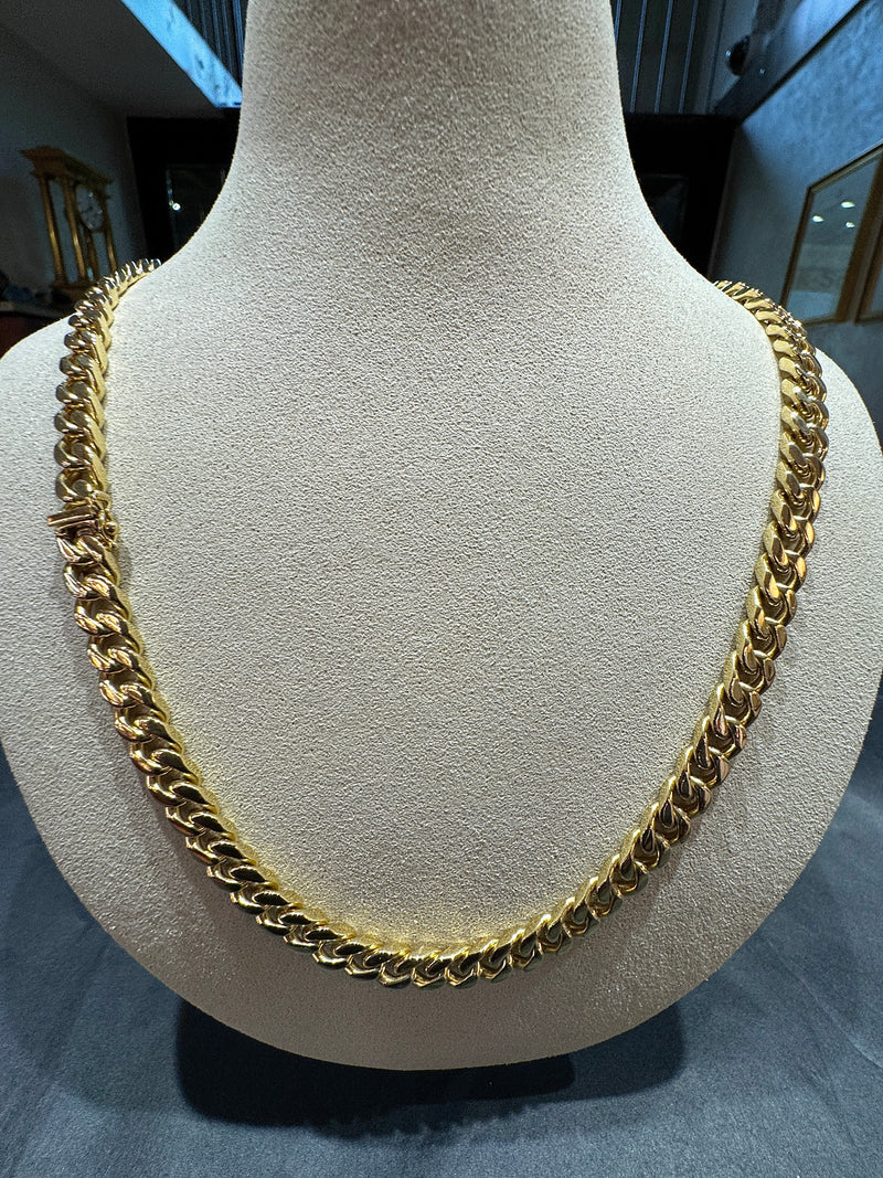 Panzerkette in 18 Karat Gelbgold – 103 Gramm mit zeitloser Struktur