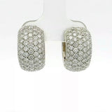 Eindrucksvolle Kreolen in 18 Karat Weißgold – Pavé mit Brillanten