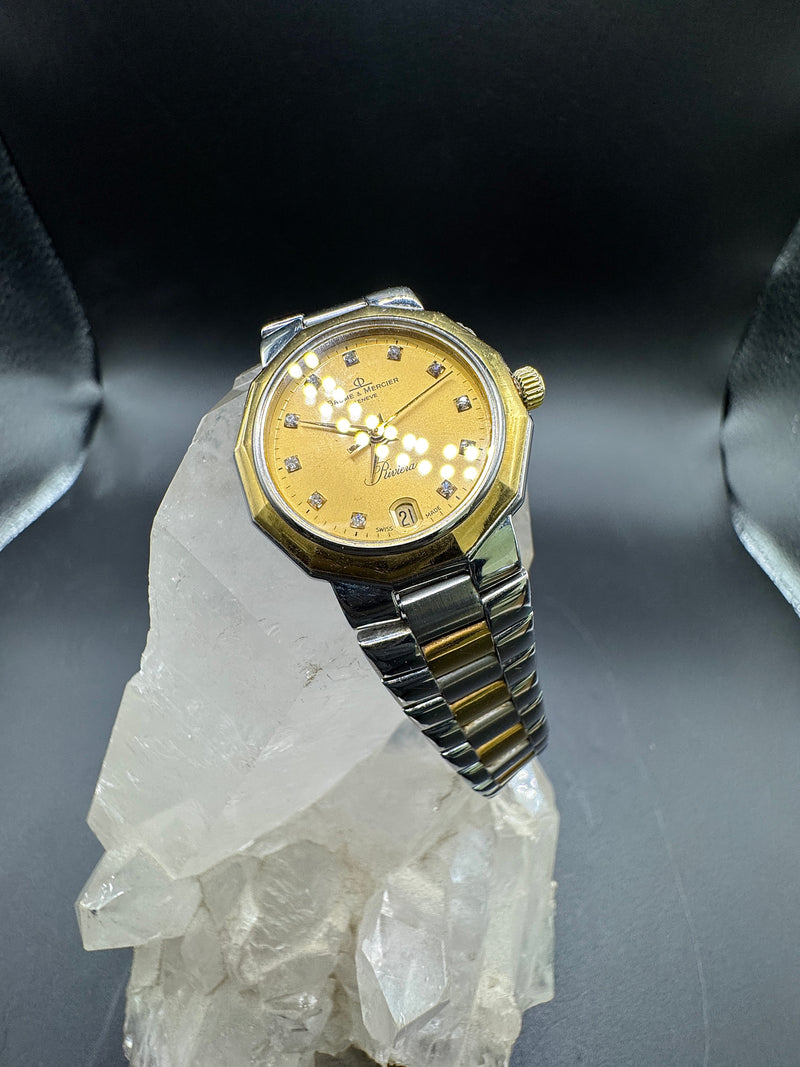 Baume & Mercier Riviera – elegante Bicolor-Damenuhr mit Diamantindexen
