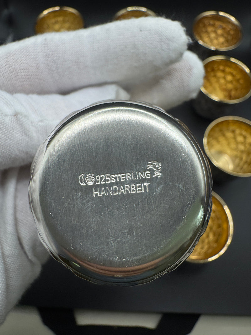 Augsburger „Herzchen“-Becher aus 925er Sterlingsilber