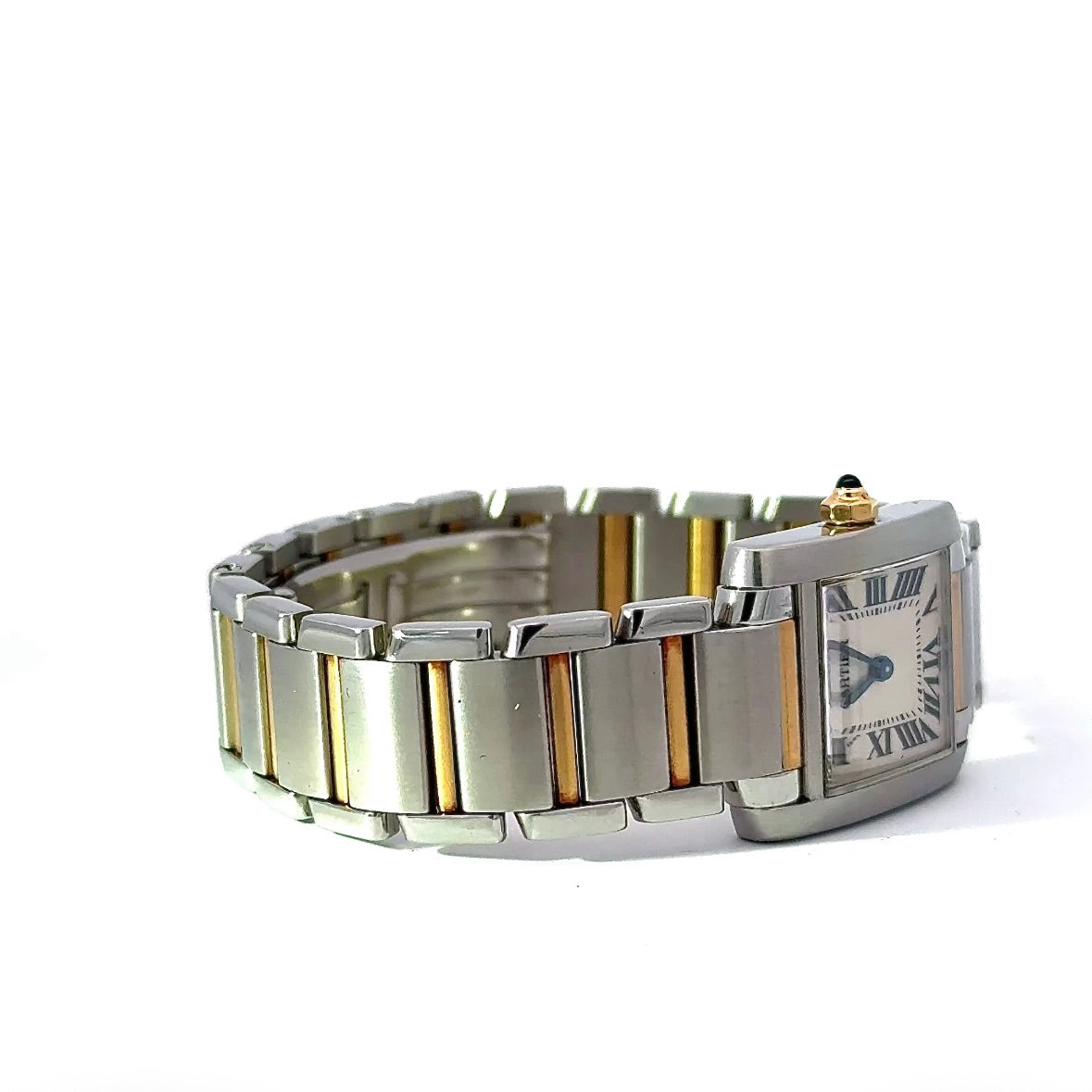 Cartier Tank Française Ref. 2384 Damenuhr in Gold/Stahl