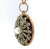 Besonderer Vintage-Anhänger in 18 Karat Roségold mit Diamanten & Perle