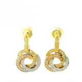 Ausgefallene Capolavoro-Ohrringe in 18 Karat Gold mit Brillanten