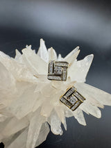 Elegante Ohrringe in 14 Karat (585) Gelbgold mit Diamanten