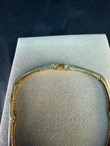 Elegantes Armband in 14 Karat Gelbgold mit rosa Saphiren & Rubinen