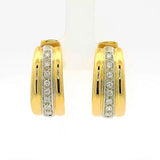 Edle Kreolen in 18 Karat Gold – handgefertigt mit hochfeinen Brillanten