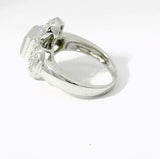 Eleganter Ring in 14 Karat Weißgold mit Brillanten