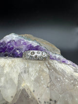 Edler Sternenhimmel-Ring in 14 Karat Weißgold mit Brillanten