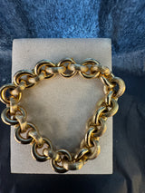 Ausgefallenes Erbsketten-Armband in 18 Karat (750) Gelbgold