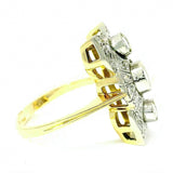 Ausgefallener Ring in 18 Karat (750) Gold mit feinen Brillanten