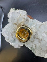Massiver Bajonett-Anhänger in 18 Karat Gelbgold mit Citrin von Jaufmann