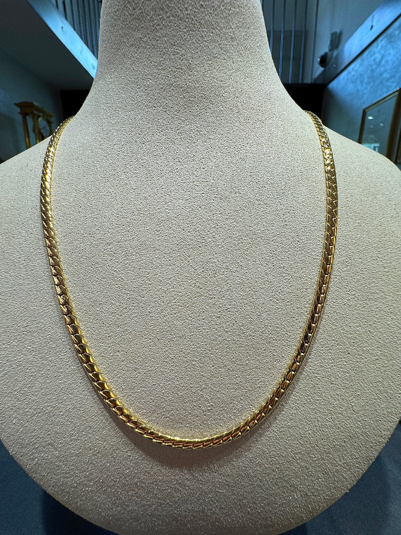 Leuchtende Halskette in 18 Karat (750) Gelbgold mit Kastenschloss | Halsketten - Schmuck Schroll