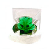 Einmaliger Ring in 18 Karat Weißgold mit beeindruckendem Turmalin