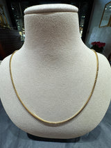 Elegante Venezianerkette in 18 Karat (750) warmem Gelbgold mit Federring