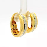 Edle Kreolen in 18 Karat Gold – handgefertigt mit hochfeinen Brillanten