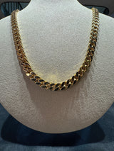 Massive Panzerkette in 18 Karat Gelbgold – hochwertige deutsche Arbeit